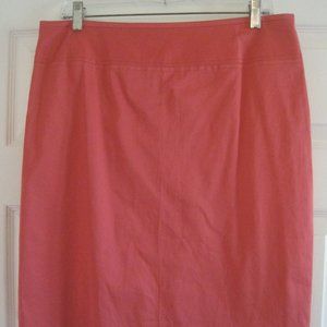 THE LIMITED GERANIUM PINK HIGH WAIST STRAIGHT PENCIL SKIRT 14 NWT $69.00